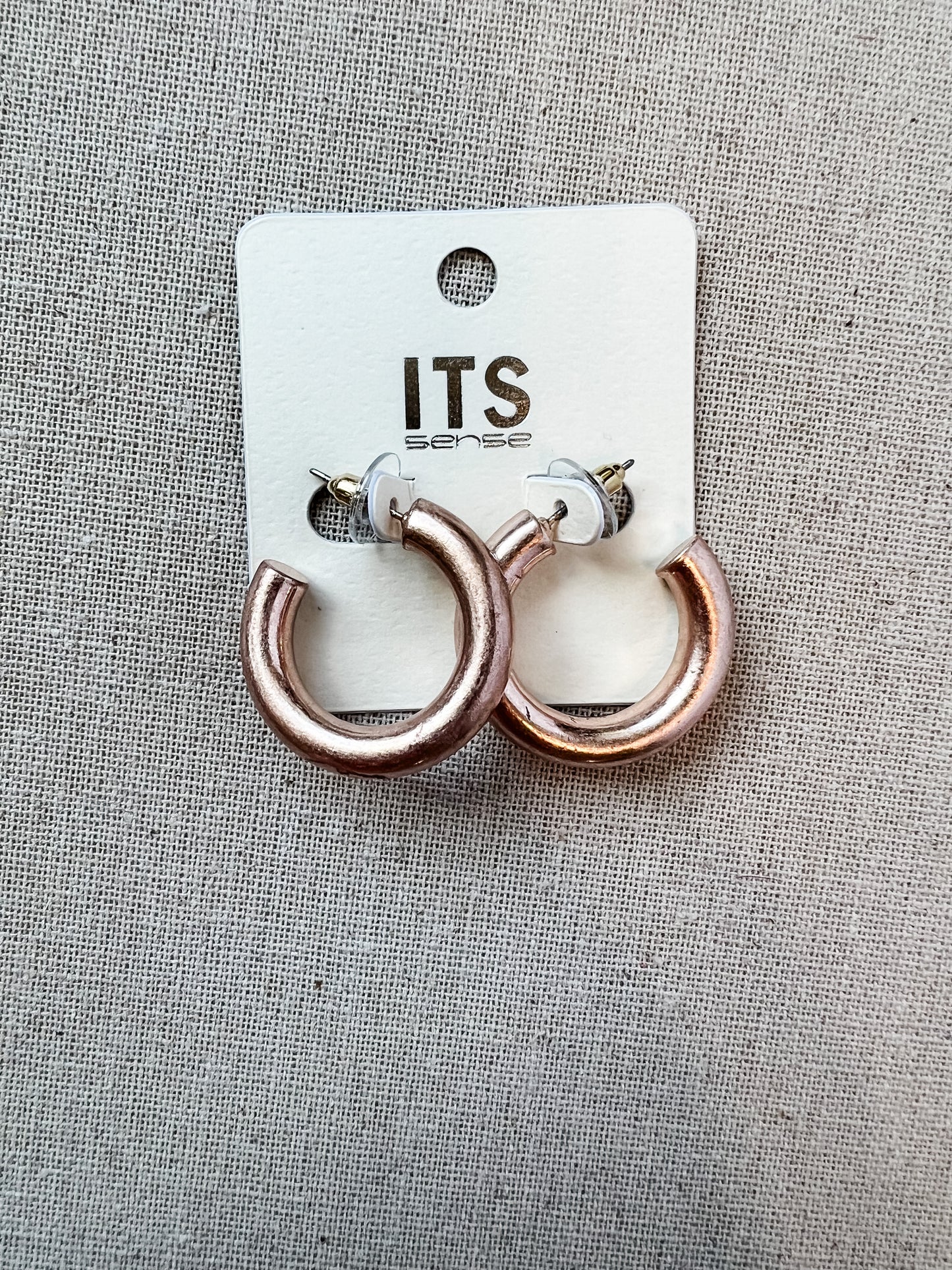 Rose Gold Hoops