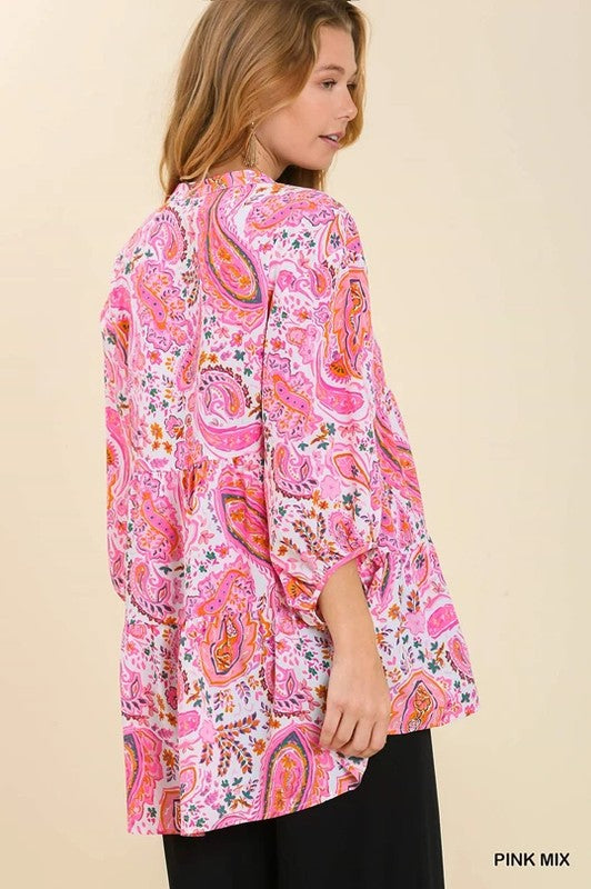 Set Me Free Paisley Blouse