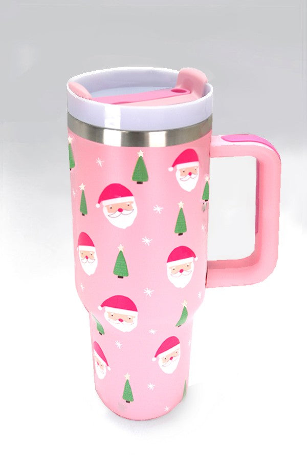 Pink Santa Tumbler