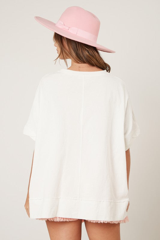 Sequin Cheetahs Oversize Top