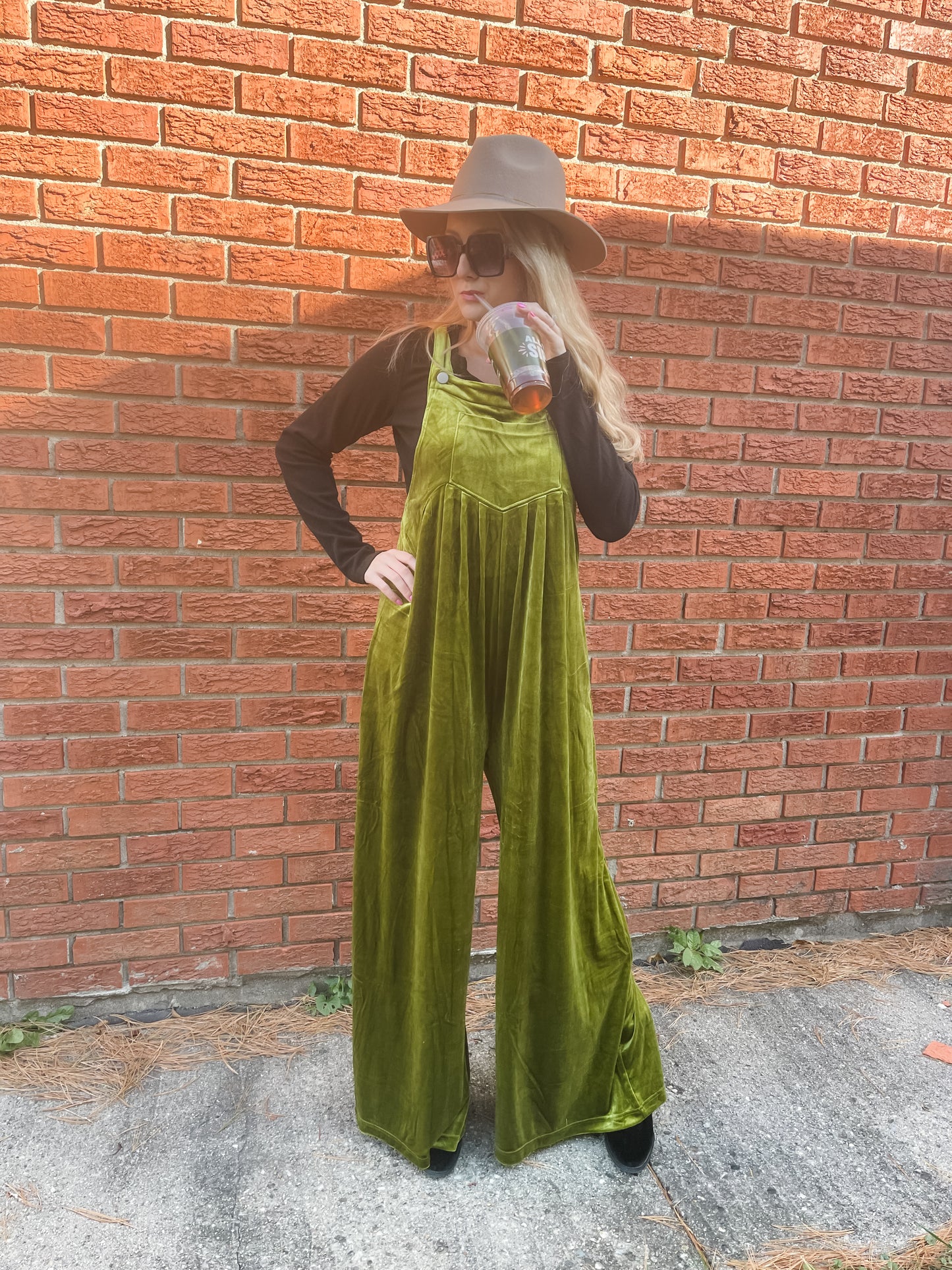 Olive Statement Overalls