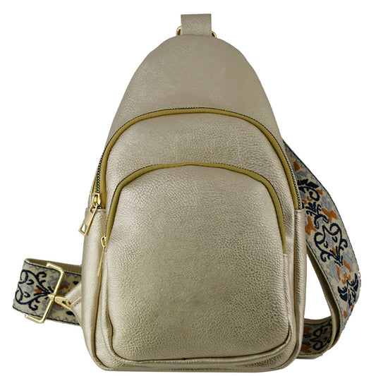 Stylish Crossbody Sling - Champagne