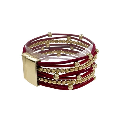 Maroon Magnetic Bracelet