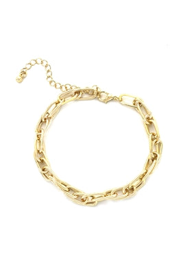 Gold Chain Link Bracelet