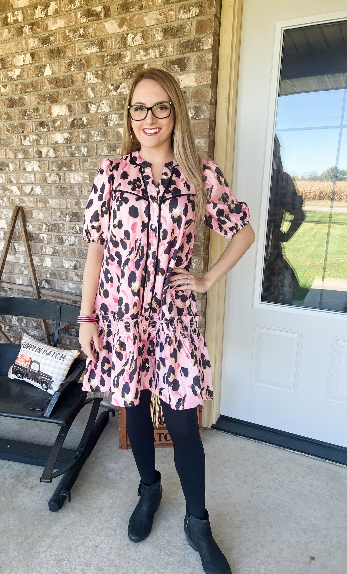 Cheetah Babydoll Dress