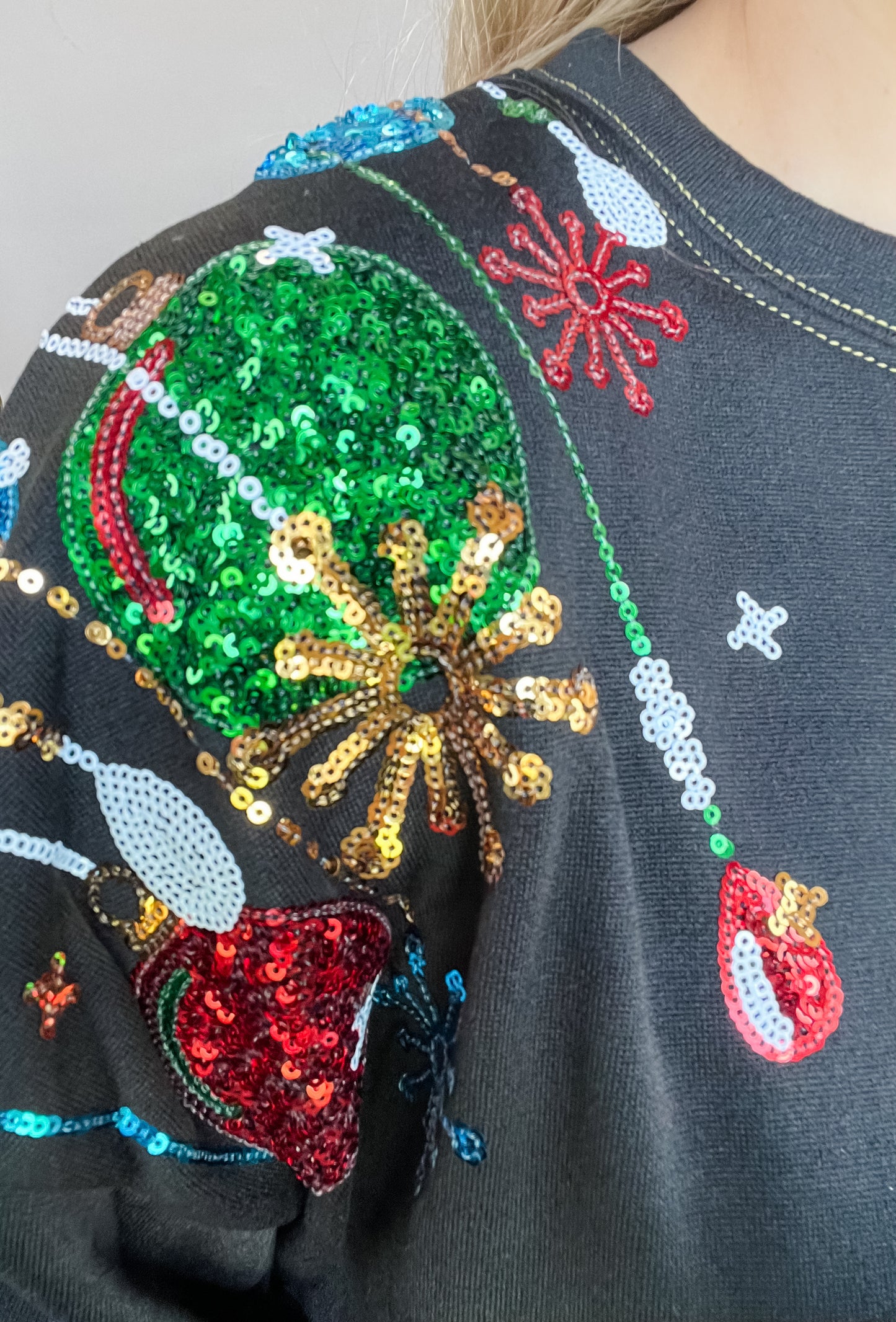 Pop of Sparkle Holiday Sweatshirt