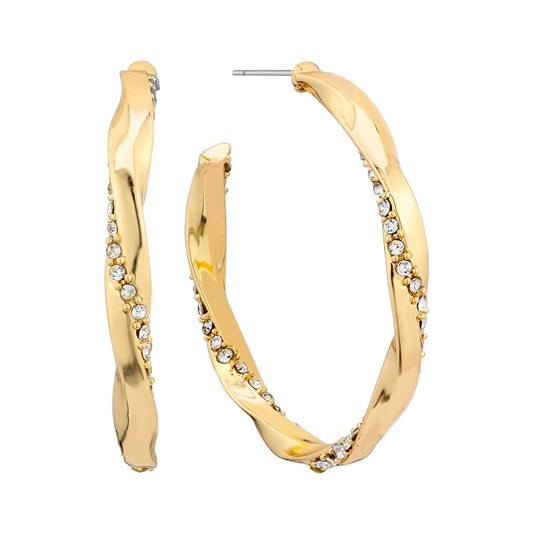 Gold and Twisted Hoops