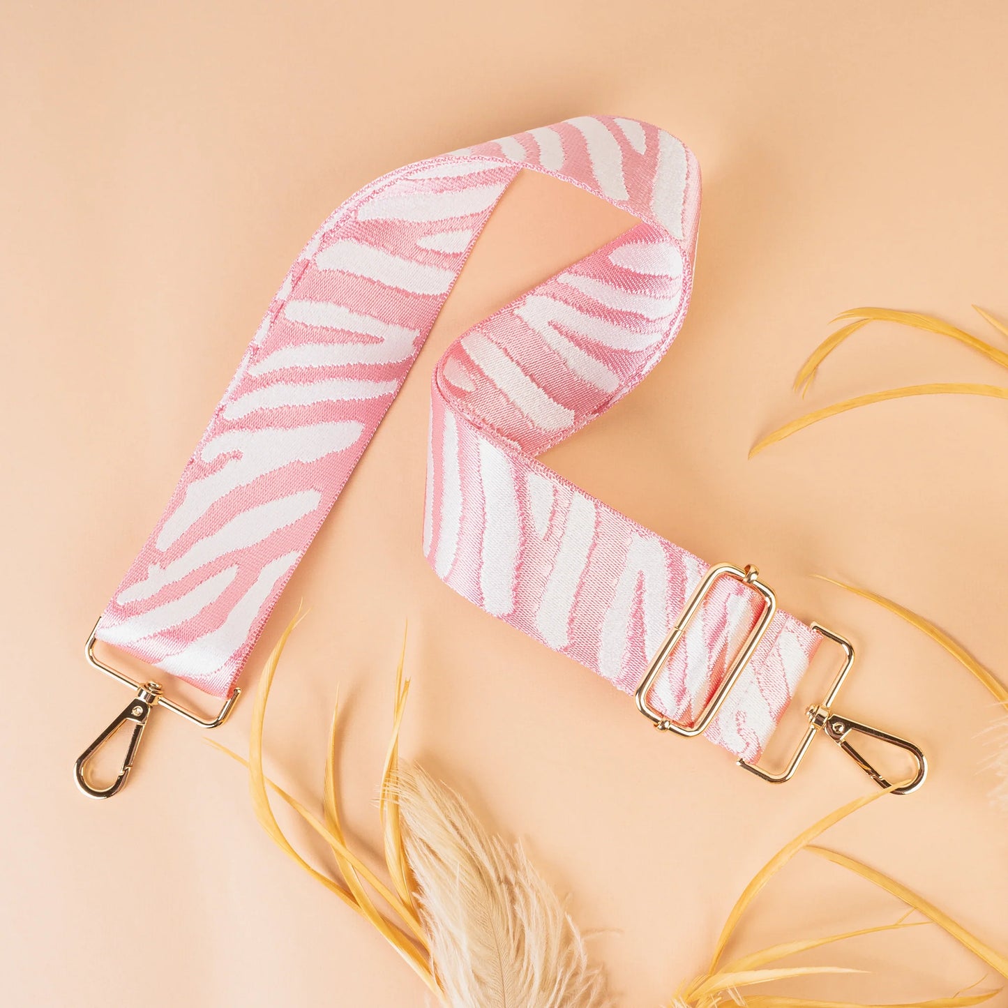 Pink Zebra Crossbody Strap