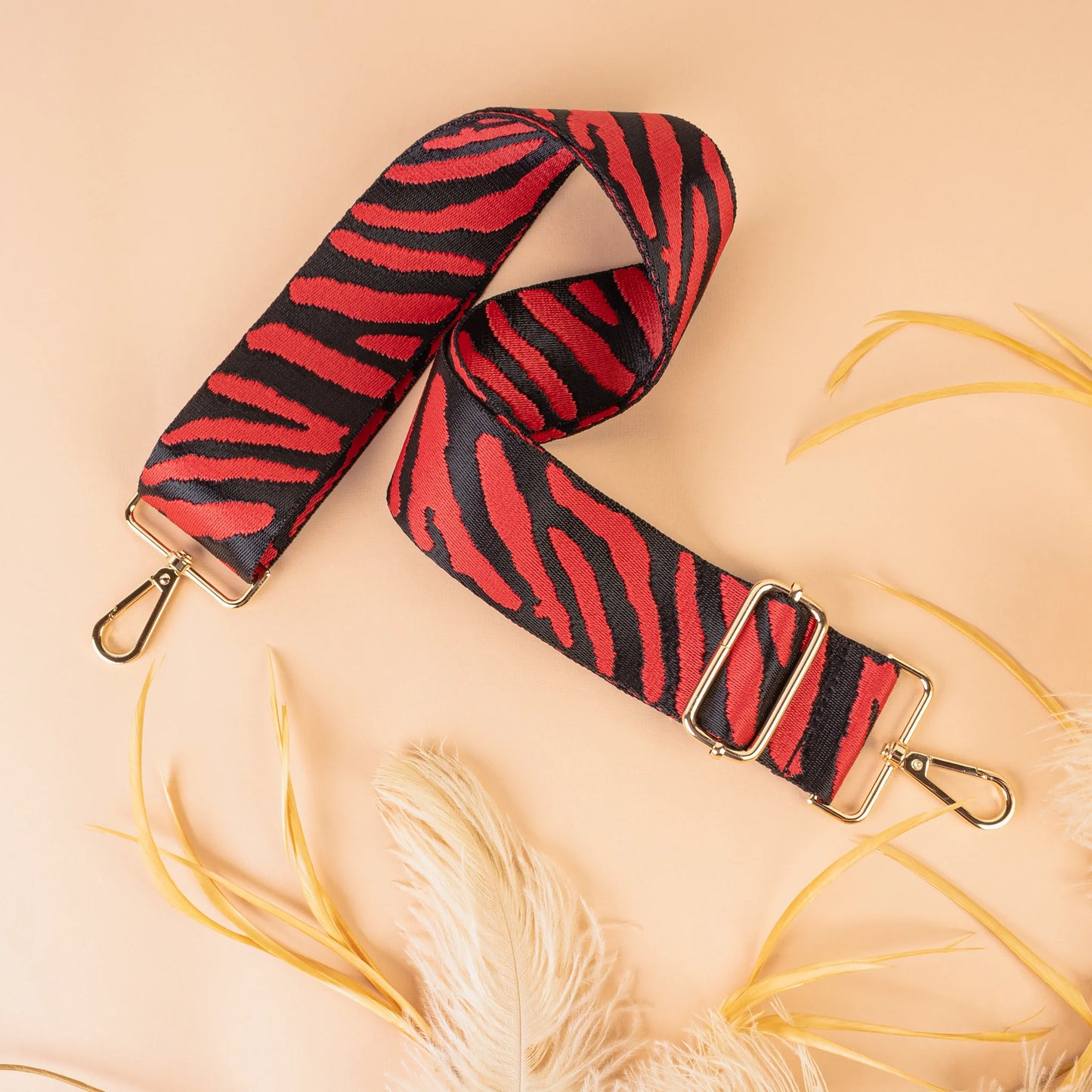 Red Zebra Crossbody Strap