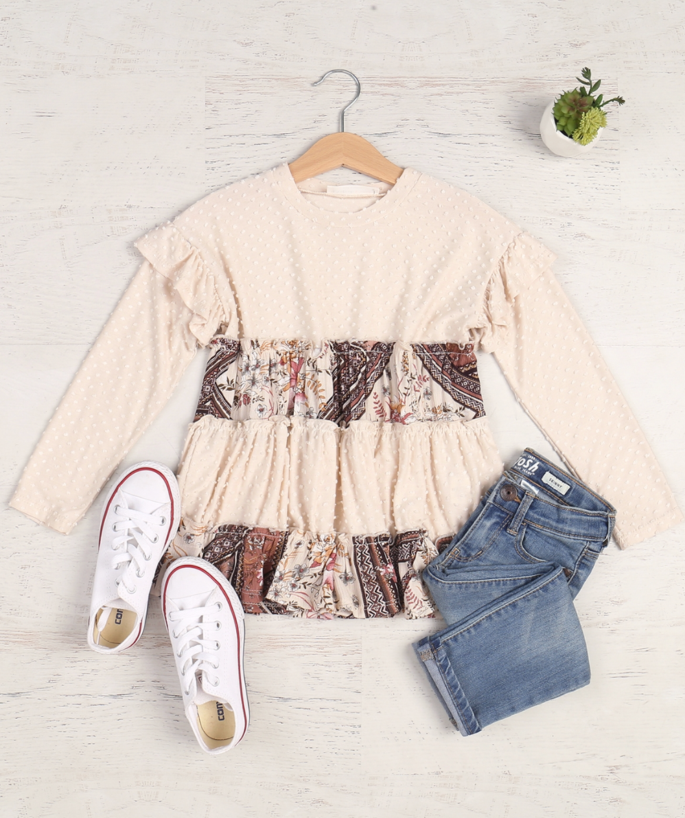 Kids Swiss Dot Blouse