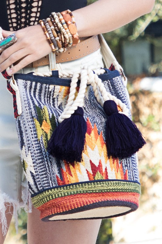Handmade Boho Chic Bucket Bag