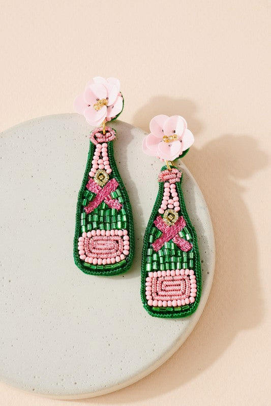 Pop the Bubbly Seed Bead Earrings