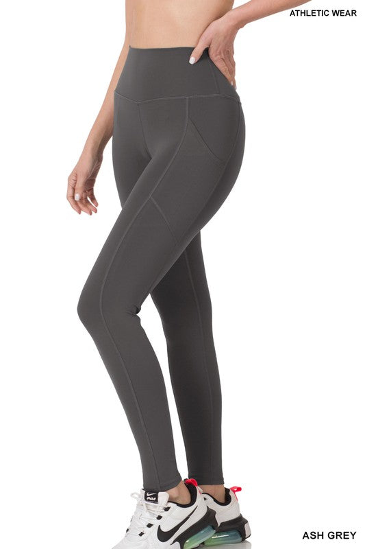 Athletic Leggings - Ash Grey