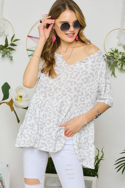 Super Soft Cheetah Blouse