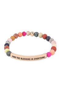 Blessing in Everything Bracelet - Multi