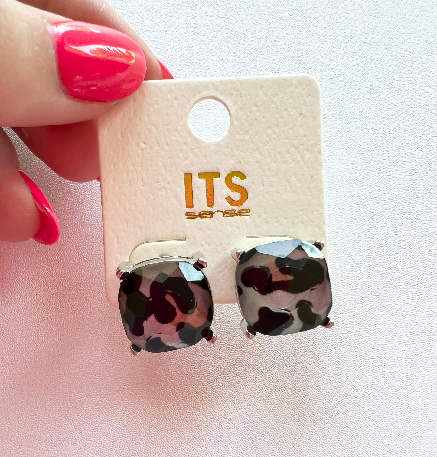 Cheetah Stud Earrings