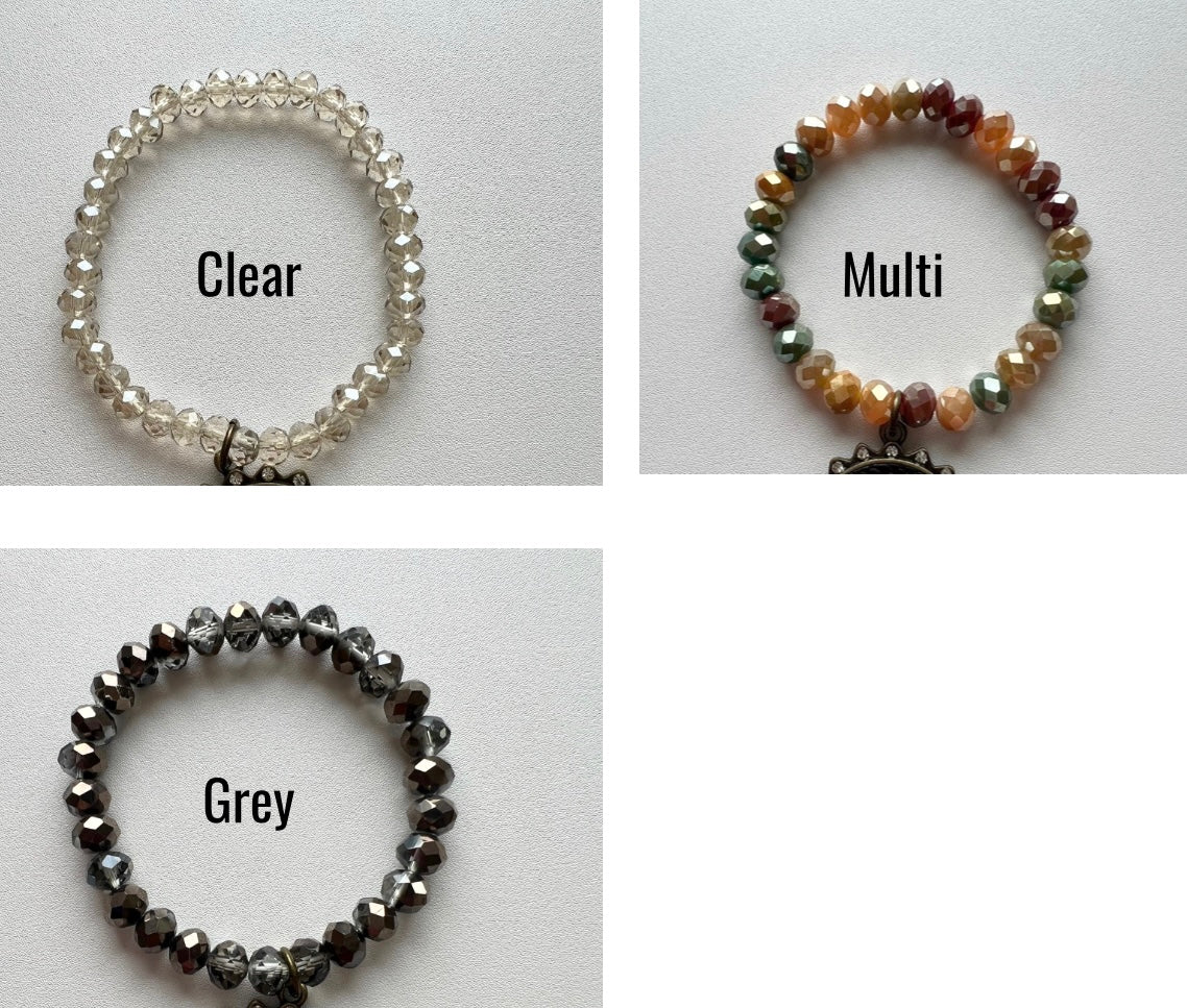 Upcycled Single Beaded Bracelet