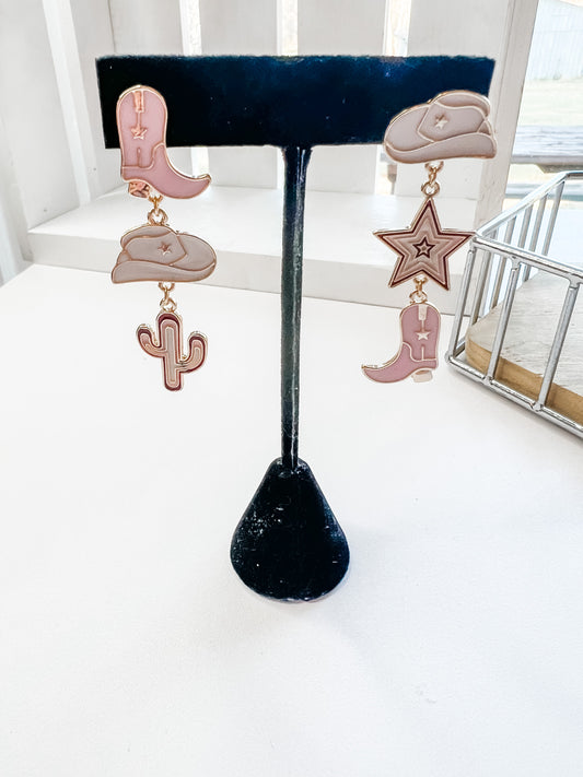 The Nashville Earrings - Pink