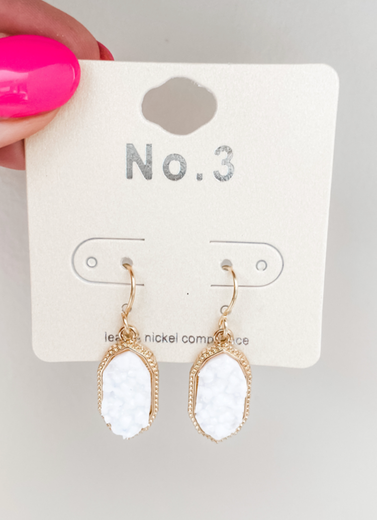 Druzy Drop Earrings
