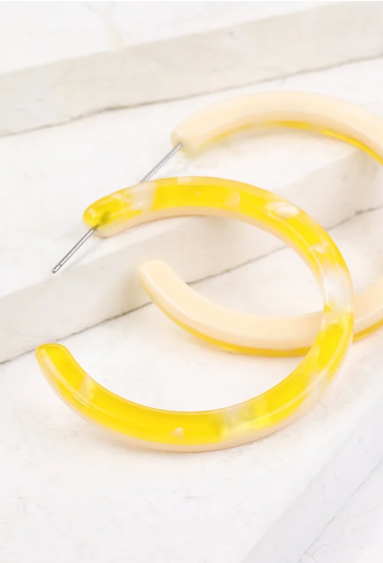 Resin Earrings - Multiple Colors