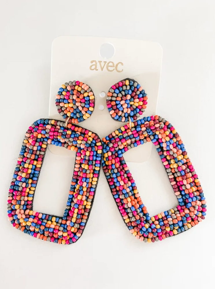 I Want Candy Seed Bead Earrings