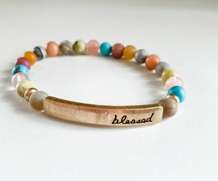 Multi-Pastel Saying Bracelets
