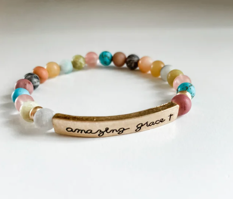 Multi-Pastel Saying Bracelets