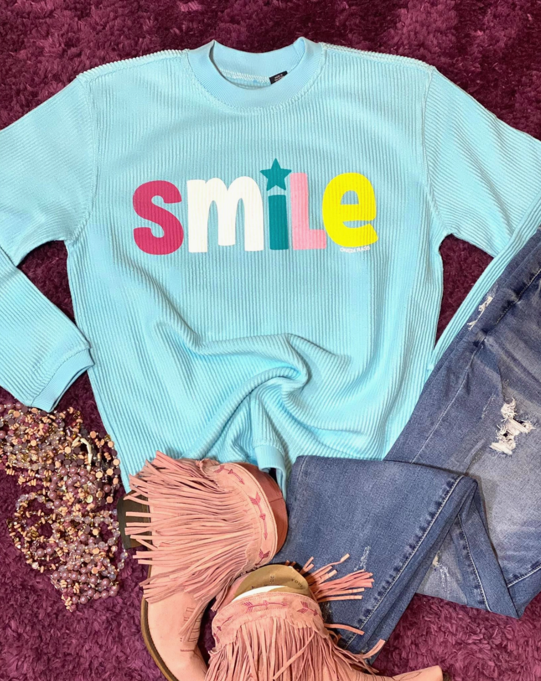 SMILE Corded Pullover