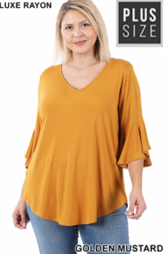 Golden Hour Plus Size Blouse