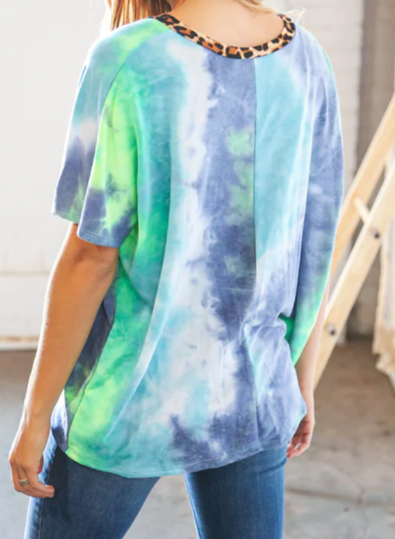 Neon Cheetah Pocket Tee