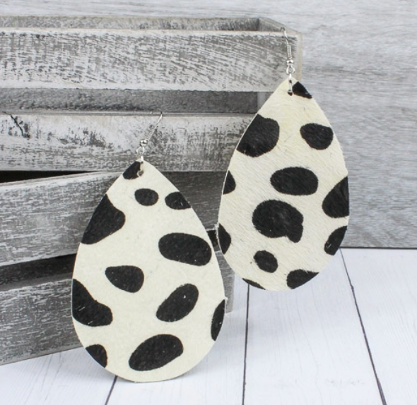 Spotted Teardrop Earrings
