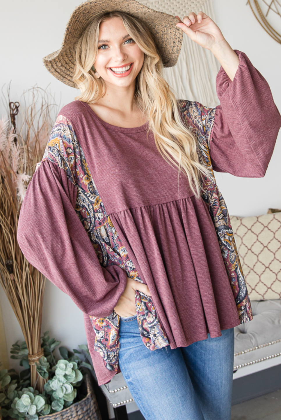 Subtle Paisley Blouse