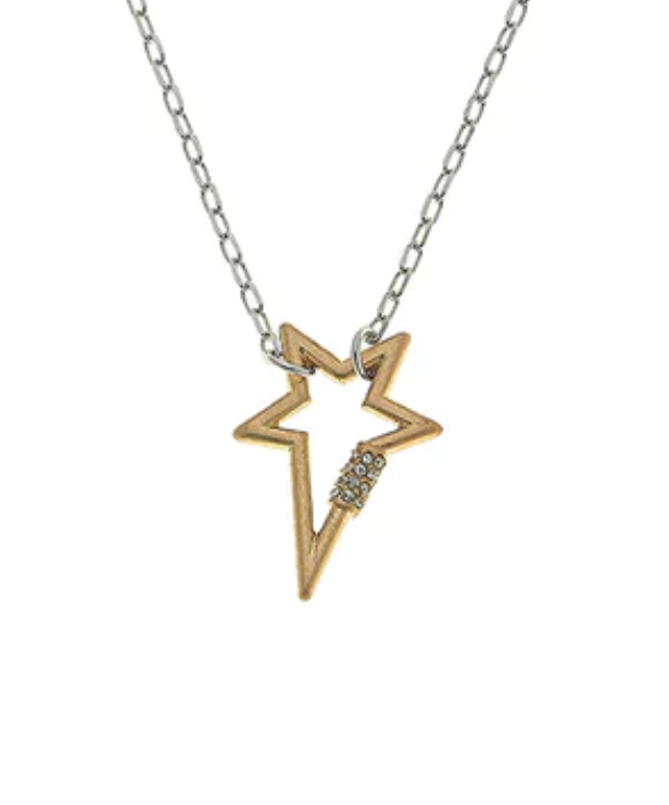 Pave Star Necklace