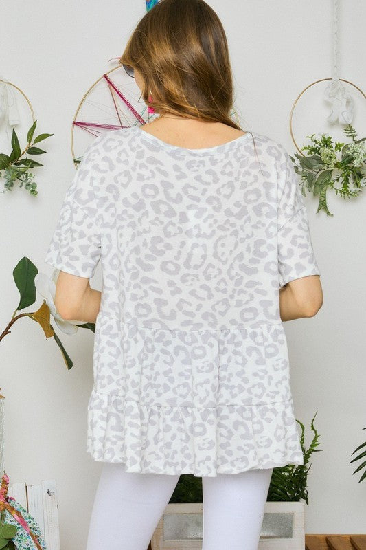 Super Soft Cheetah Blouse