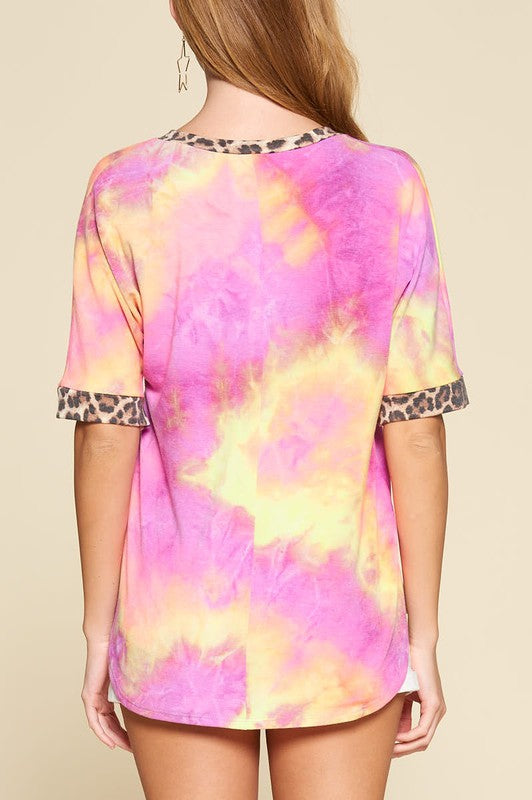 Sunset Tie Dye Pocket Tee