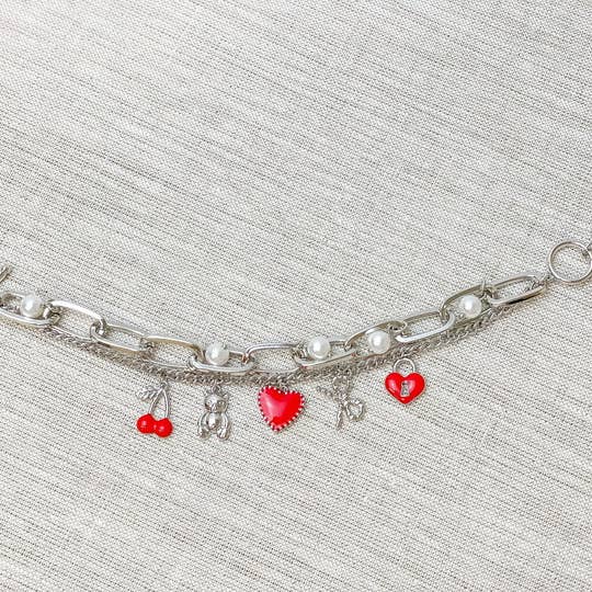 Heart Charm Bracelet