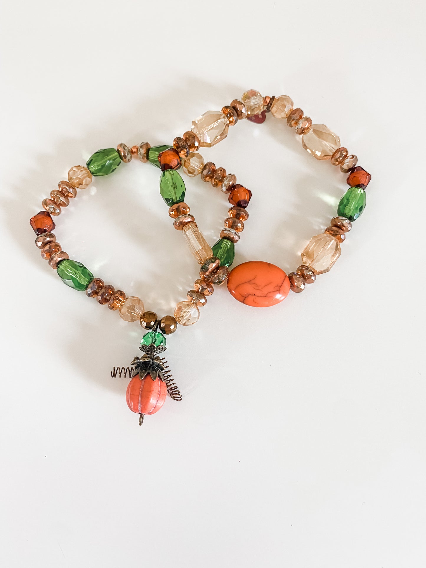 Funky Pumpkin Bracelet Set