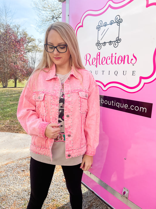 Rebel in Pink Jacket