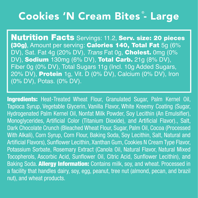 Cookies 'N Cream Bites