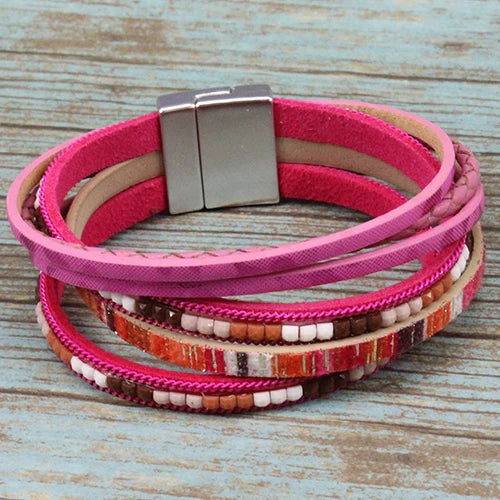 Pink Statement Bracelet