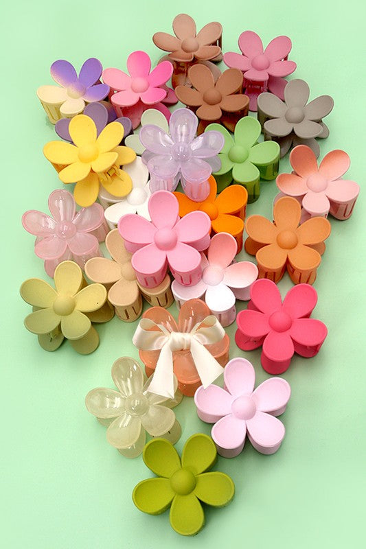 Flower Claw Clips