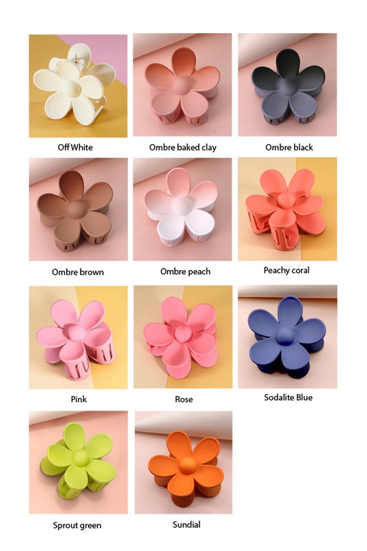 Flower Claw Clips