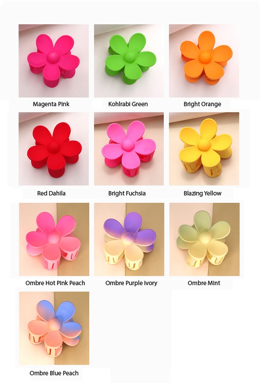 Flower Claw Clips