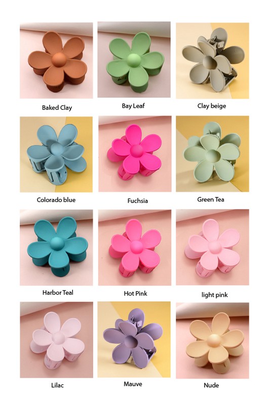 Flower Claw Clips