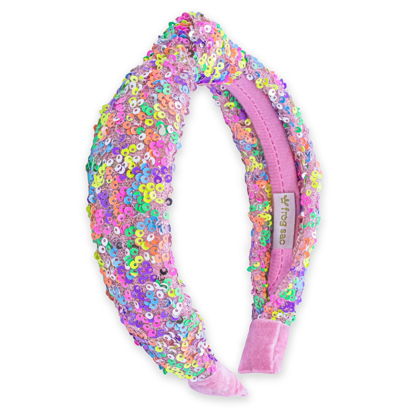 Kids Knot Headband - Rainbow Sequin Knotted Hair Accessories