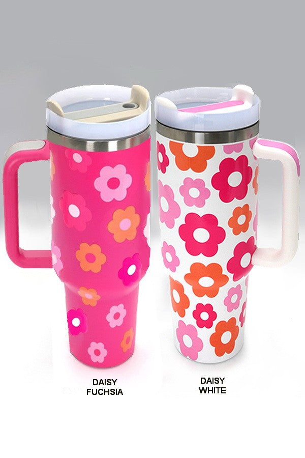 Daisy White Tumbler