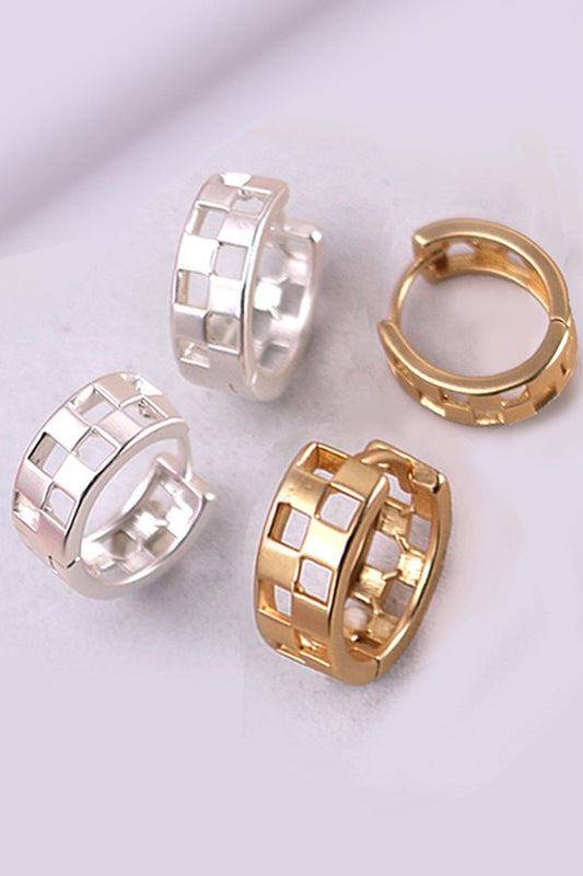 Mini Checker Metal Hoops