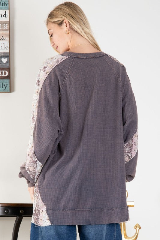 Mineral Washed Statement Top