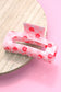 Daisy Checker Hair Claw Clips