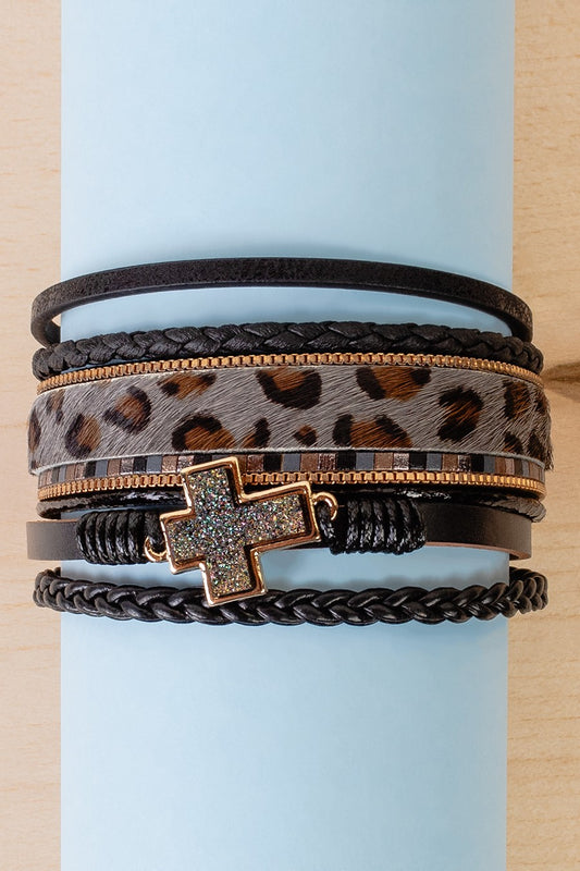 Cheetah Faith Clasp Bracelet